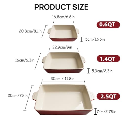 Sweejar Ceramic Bakeware Set