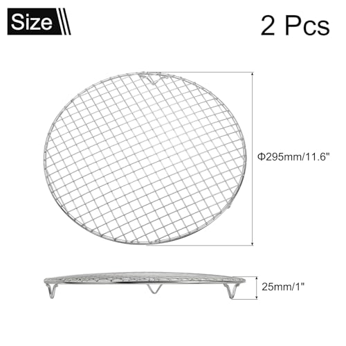 2 Pcs Round Cooking Rack with Legs (2 Count)