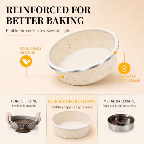 6 Inch Round Cake Pan Set (3 Count)