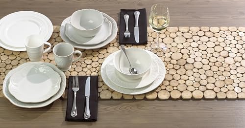 Opal Innocence Carved Porcelain 4 (4.95 LB / 4-Piece Place Setting)