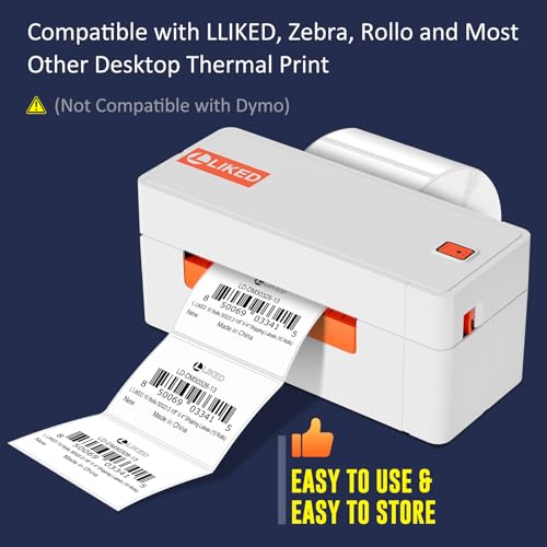 L Liked 700 Thermal Shipping Labels 3"x2" (700 Count)