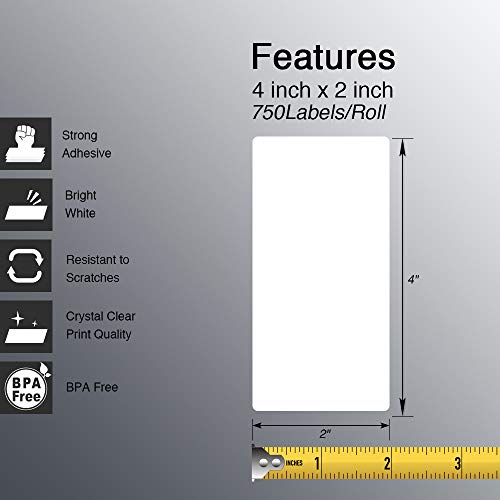 4" x 2" 102 mm x 51 mm (10 Count)