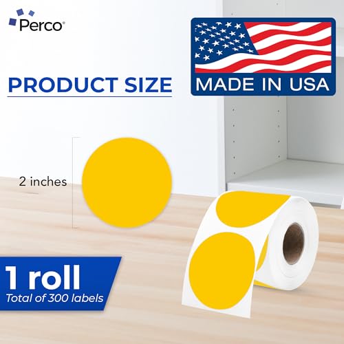Yellow Thermal Labels (Yellow / 300 Stickers)