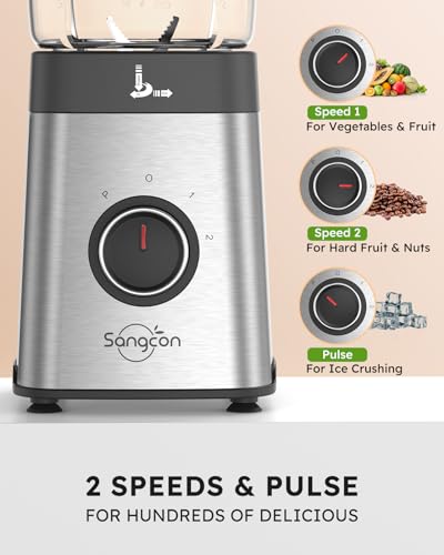 Blenders and Food Processor Combo for Kitchen (1 Large Cup & 2 Cups & 2 Blades & 1 Chopper)
