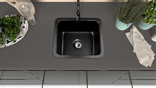 Kitchen & Bar Sink (17 inches / Matte Black)
