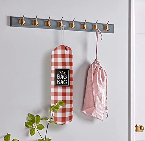 Funny Grid Bag Bag (Red White Plaid)