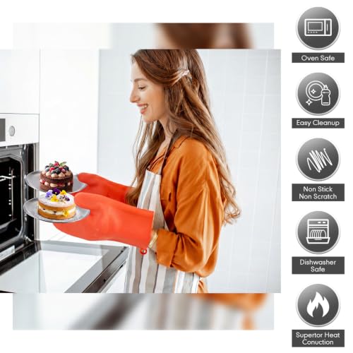 8 Pieces Matte Silver Pizza Pans 5.5 Inch Bakeware (8 Count)