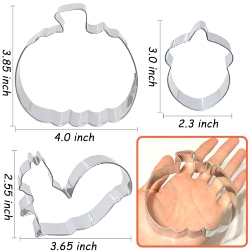 Thanksgiving Cookie Cutters Set 7PCS Large (Thanksgiving)