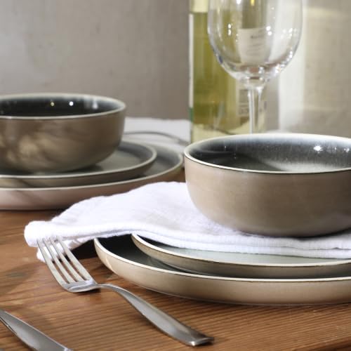 Island Bay 12 (Service for 4 (12pcs) / Black & Cream (Island Bay))