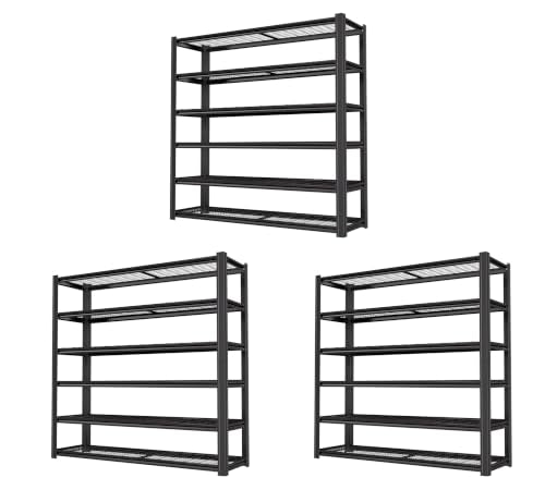 6 Tier Heavy Duty Garage Shelving (6T 62" W x 24" D x 84" H)