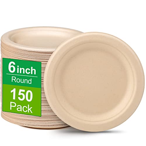 Small Paper Plates 6 inch (6 inch 150 pack)
