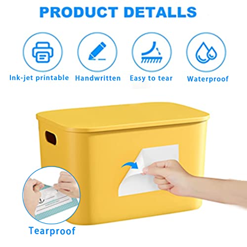 Removable Freezer Labels (White / 1×2 inch-2 rolls)