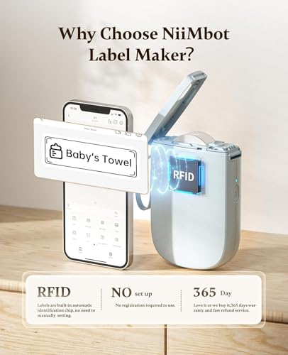 D11 Upgraded Version 300 DPI Label Maker with Tape