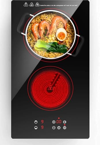 12 Inch 2 Burner Electric Cooktop
