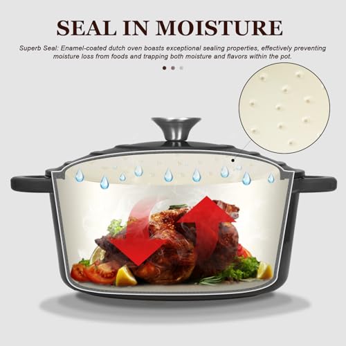 Enameled Cast Iron Dutch Oven (5.5 Quart / Graphite Gray)