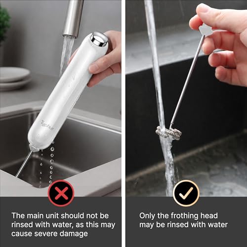 InstaWhisk Milk Frother with Variable Speed (White / Rechargeable)