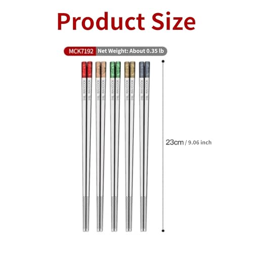 Metal Chopsticks (316L Stainless Steel Reusable Chopsticks)