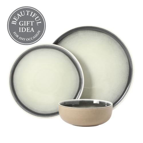Island Bay 12 (Service for 4 (12pcs) / Black & Cream (Island Bay))