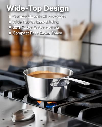 Multi ply Clad Stainless Steel Butter Warmer 4 (4-PCS Set)