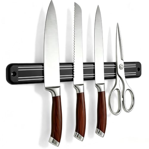Magnetic Knife Strips (Black / 13in)