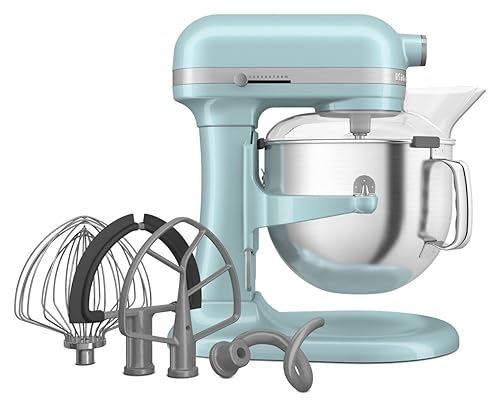 7 Quart Bowl Lift Stand Mixer with Accessories (Mineral Blue Water)