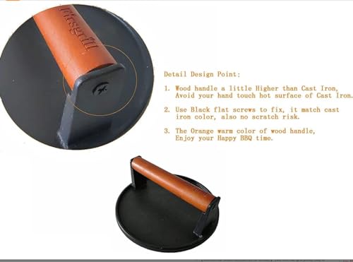 Burger Press 7.08" Round & 8.3”X4.3”Rectangle Heavy (Round & Rectangle w Flat Bottom)