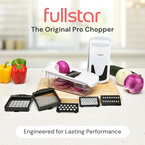 Pro Original Vegetable Chopper & Mandoline Slicer Kitchen Gadget (White / 6 in 1)