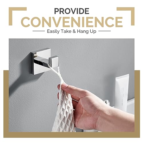 Bathroom Towel Hook (1 Pack / Polished Chrome)