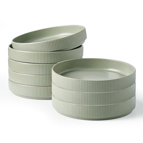 Star 8.25" Pasta Bowls Set of 8 (Light Green / 8 Pcs)