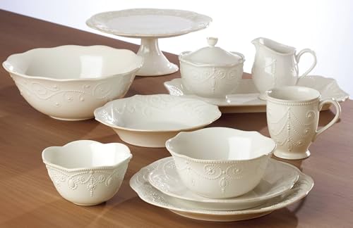 890951 French Perle 12 (12-Piece Dinnerware Set, Pasta Bowls)