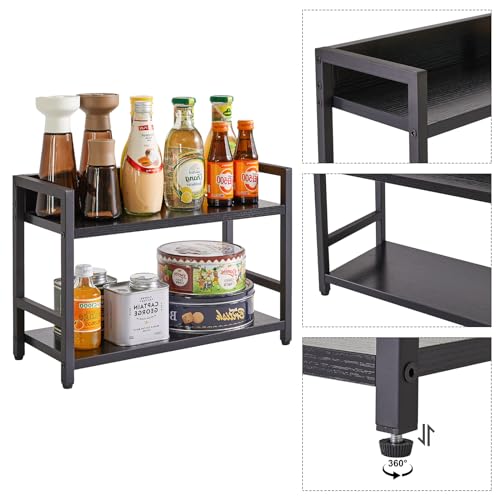 2 Tier Spice Rack (2-tier / Black)