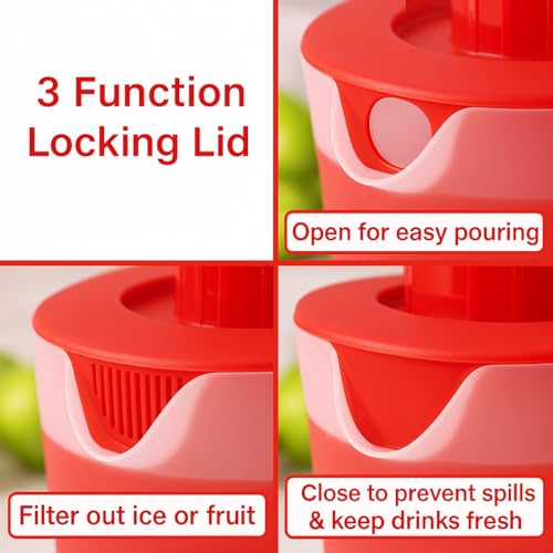 Water Pitcher with Lid 1 Gallon Pitcher BPA Free & Phthalate Free