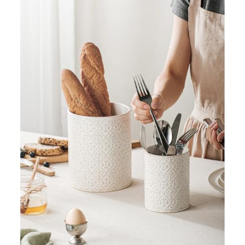 Utensil Holder Set of 2 (Off-White Set of 2)