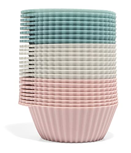 Reusable Silicone Baking Cup Silicone Muffin Liners for Cupcakes (Regular)