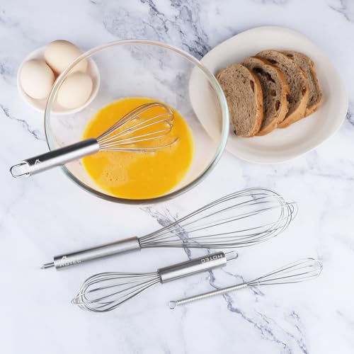 Stainless Steel Whisk Set of 4 (4pcs: Clear 6.7"+9.3"+10.4"+12")