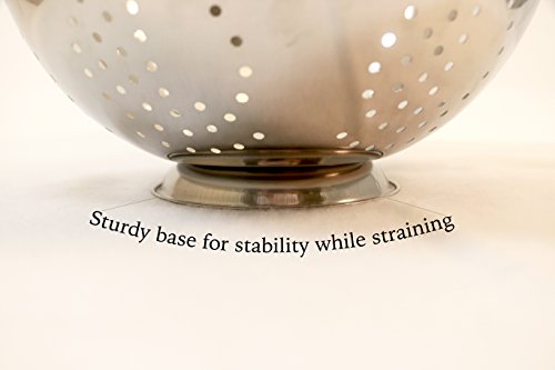 Heavy Duty Stainless Steel Colander 5 Qt (5 Qt (Pack of 1))