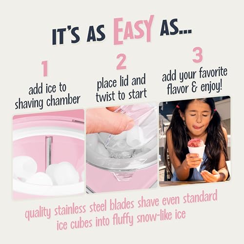 Retro Snow Cone Maker (Table Top / Pink)