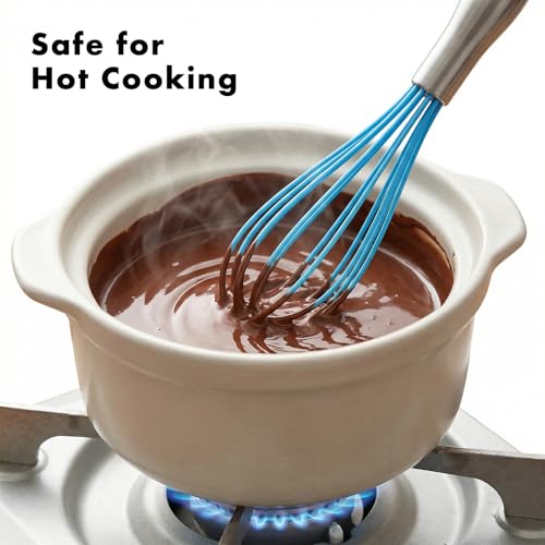 10 Inch Blue Silicone Whisk (10 inch blue)