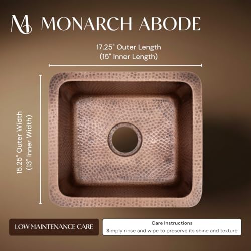 Kitchen & Bar Sink (17 inches / Pure Copper)