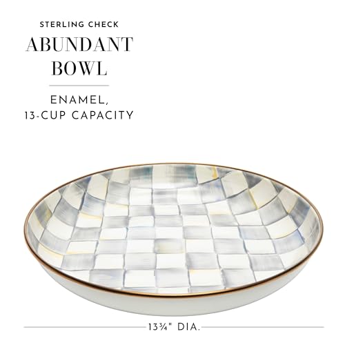 Enamel Abundant Bowl (Sterling Check)