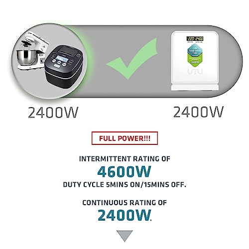 2400W Step Down 220v to 110v Voltage Converter US to Europe Converter (2400W-220V to 110V)