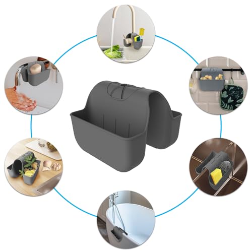 Sponge Holder for Kitchen Sink (Dark Gray)