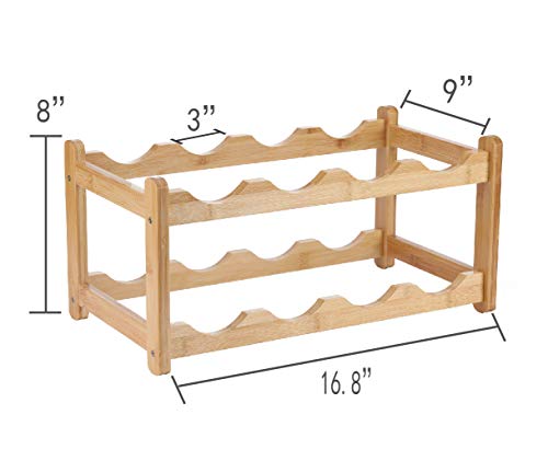 Wine Rack 8 Bottle 2 (2 Tiers)