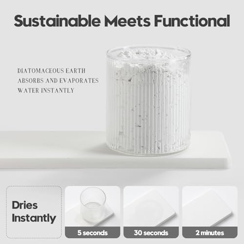 3PCS Bathroom Sink Vanity Trays (3 Pack - White / 9" x 3.5")