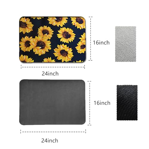 Sunflower Dish Drying Mat (16" x 24")