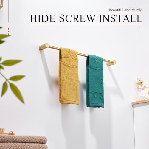 Bathroom Towel Rack Wall Mounted 24 (Brushed Gold / 24-Inch)