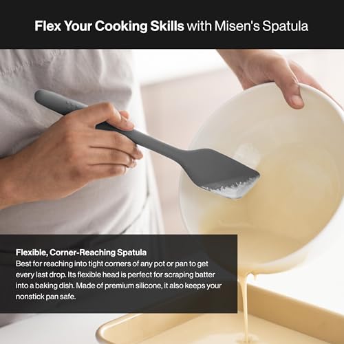 Nonstick Safe Silicone Spatula (Gray)
