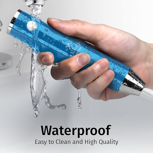 Rechargeable Milk Frother Handheld (Lux Metallic Blue / Rechargeable Z1 Motor Max)