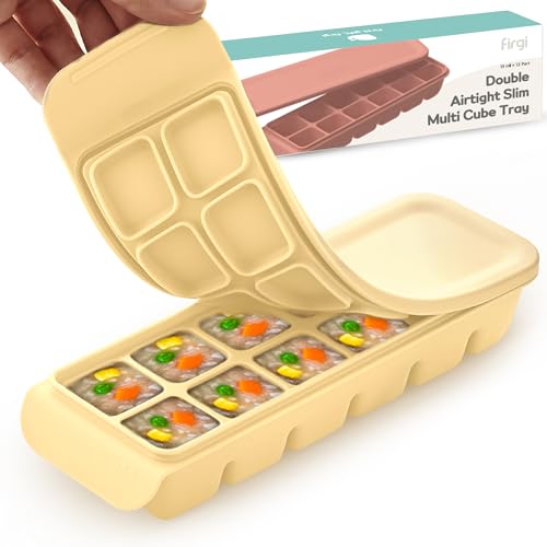 0.7 oz 12 Sections Silicone Ice Cube Freezer Tray with Lid