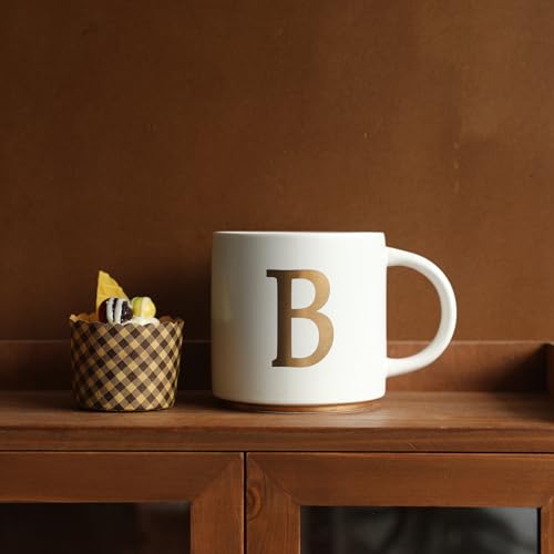 Monogram Ceramic Mugs (gold-B)